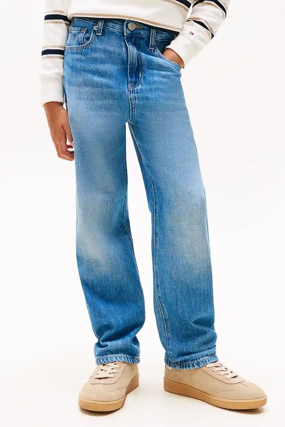 Chłopiec Tommy Hilfiger jeansy dziecięce SKATER KB0KB09923.9BYA niebieski