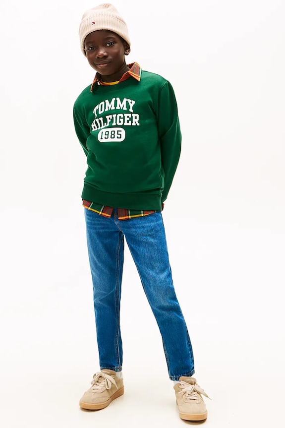 Detské rifle Tommy Hilfiger SCANTON Planet friendly modrá KB0KB09925.9BYA