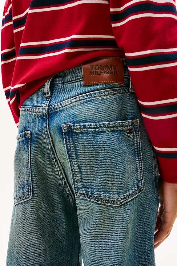 Tommy Hilfiger jeans copii ARCHIVE KB0KB10013.9BYA albastru