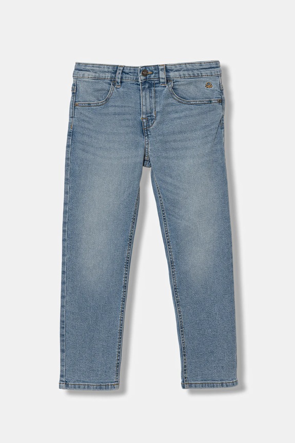 United Colors of Benetton jeansy dziecięce Planet friendly niebieski 45ONCE02Y.G.Reprop.9BYA