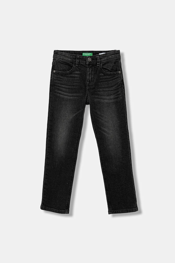 Παιδικά τζιν United Colors of Benetton Planet friendly μαύρο 45ONCE02Y.G.Reprop.9BYA