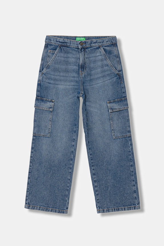 United Colors of Benetton jeans copii reglabil albastru 4KEHCF04V.G.seasonal