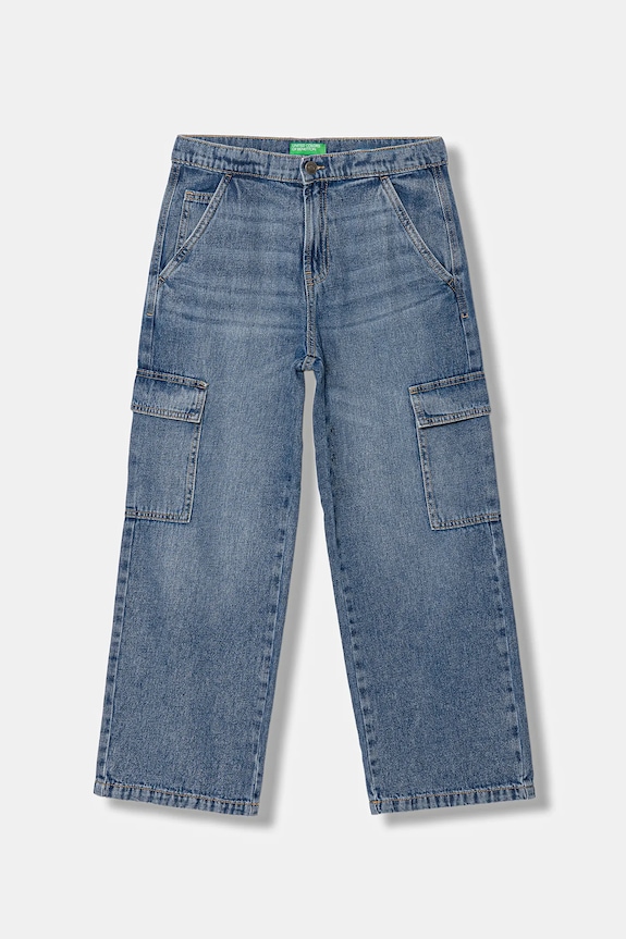 United Colors of Benetton jeans copii reglabil albastru 4KEHCF04V.G.seasonal