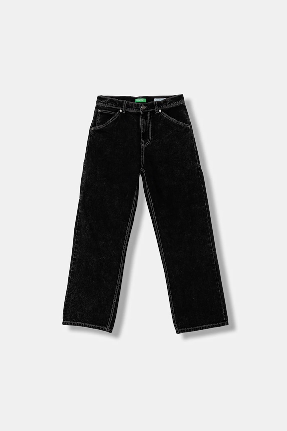 United Colors of Benetton jeansy dziecięce Planet friendly czarny 4AW7CE03G.G.seasonal