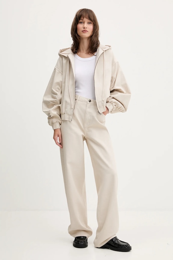 Rotate cotton trousers 1142981763 beige AW25