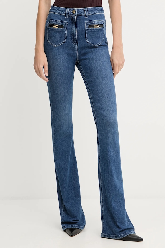 Τζιν παντελόνι Elisabetta Franchi μπλε PJ12N56E2