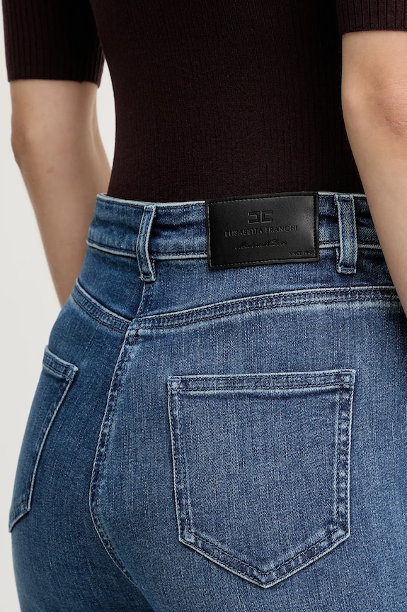 Τζιν παντελόνι Elisabetta Franchi μπλε PJ12N56E2