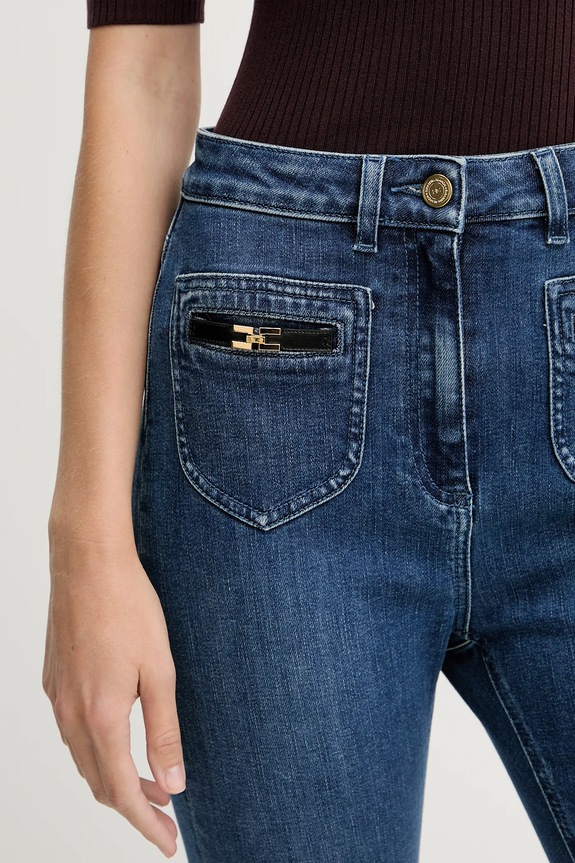 Τζιν παντελόνι Elisabetta Franchi PJ12N56E2 μπλε