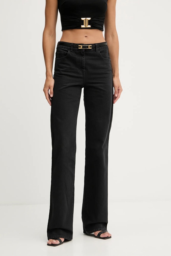 Elisabetta Franchi jeansy czarny PJ13I56E2