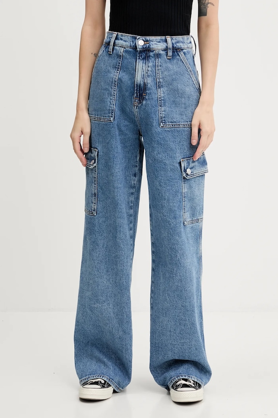 Rifle Tommy Jeans Planet friendly modrá DW0DW20479