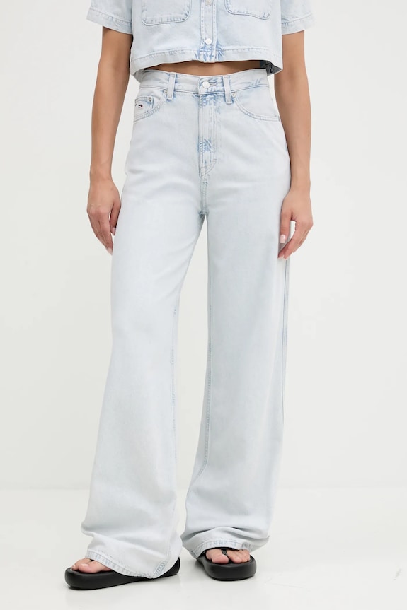 Kavbojke Tommy Jeans Prijazno od planeta modra DW0DW21378