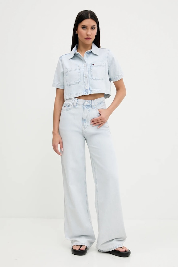 Kavbojke Tommy Jeans DW0DW21378 modra AW25