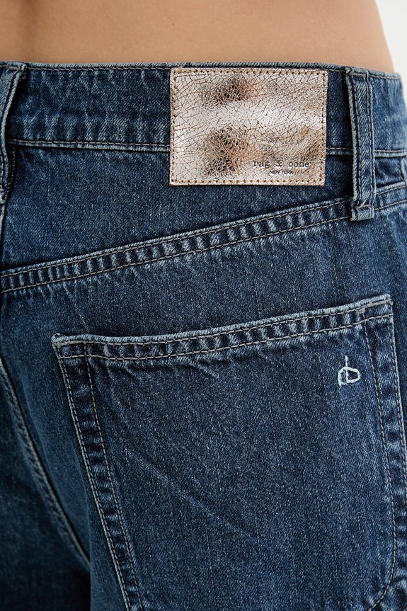 Rag & Bone jeansy bawełniane niebieski WDD25P1010RGDJ