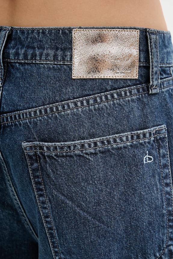 Rag & Bone jeansy bawełniane niebieski WDD25P1010RGDJ
