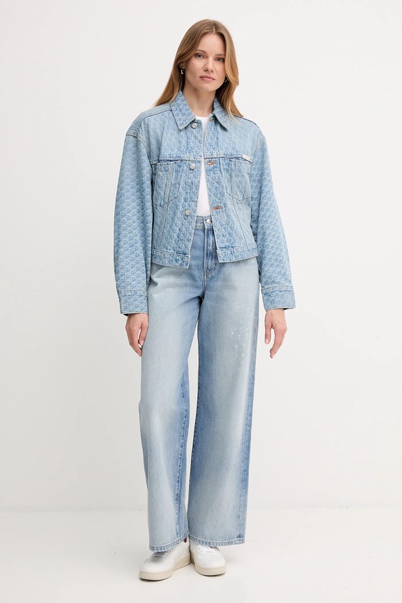 Rifle Calvin Klein Jeans LV047C702G modrá AW25