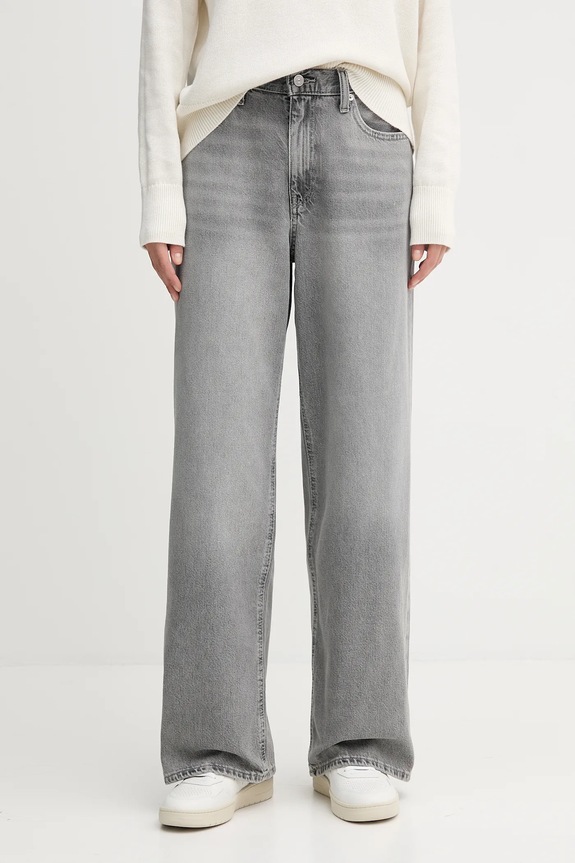 Τζιν παντελόνι Calvin Klein Jeans γκρί LV047C722G