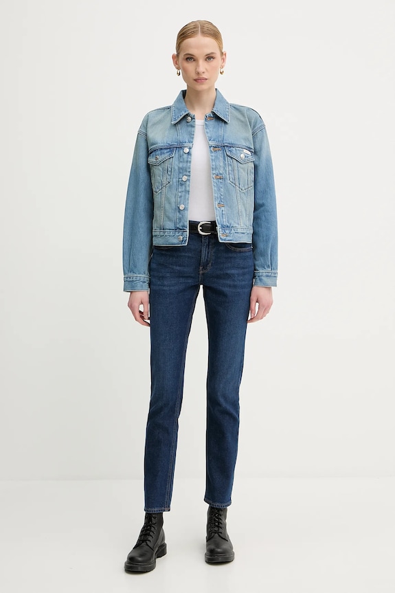 Τζιν παντελόνι Calvin Klein Jeans LV047C778G σκούρο μπλε AW25