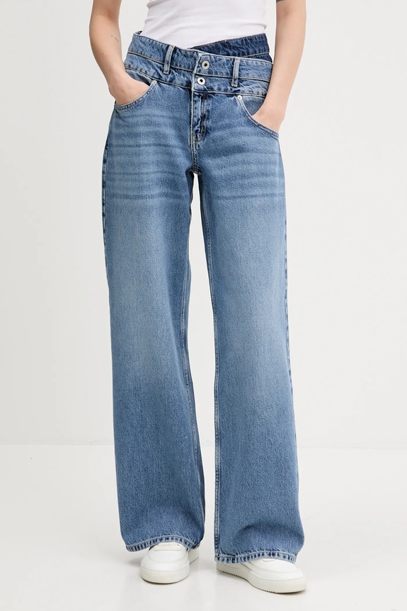 Traperice Karl Lagerfeld Jeans srednje visoki plava A3W10072
