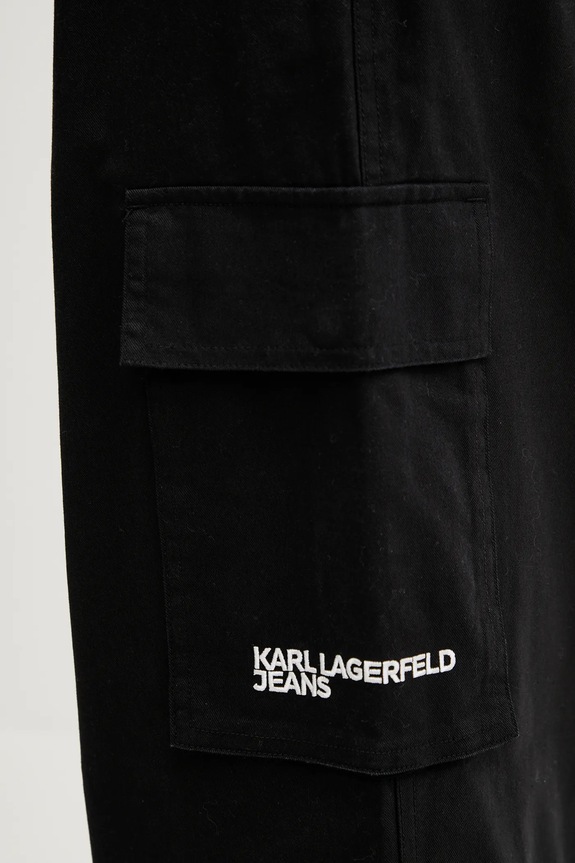 Hlače Karl Lagerfeld Jeans crna A3W10081