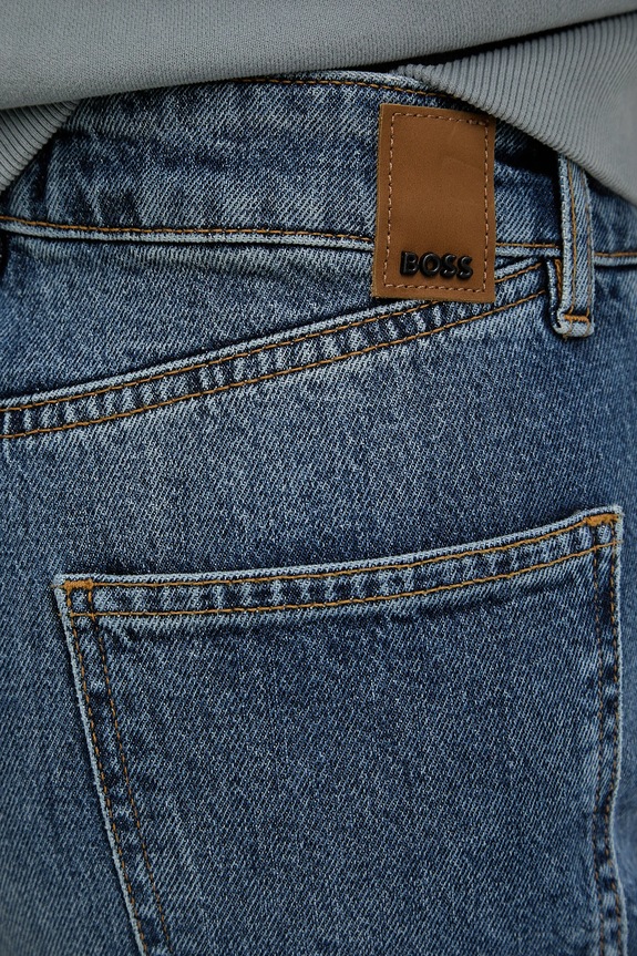 BOSS jeansy PARKWAY-SLIM STR granatowy 50545113