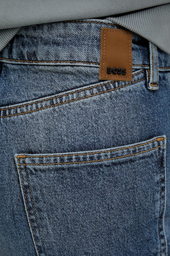 BOSS jeansy PARKWAY-SLIM STR granatowy 50545113