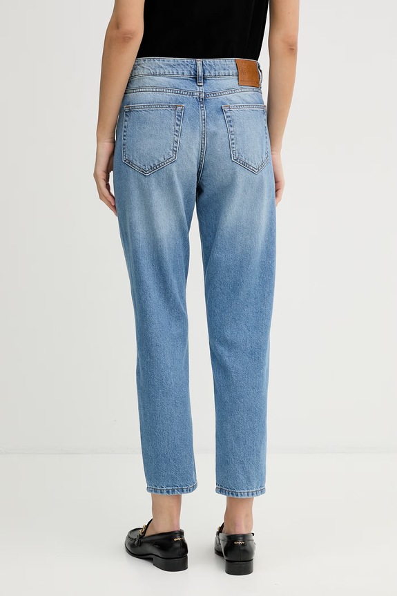 Ρούχα United Colors of Benetton mom fit Γυναικεία 4OHWDF02Z μπλε