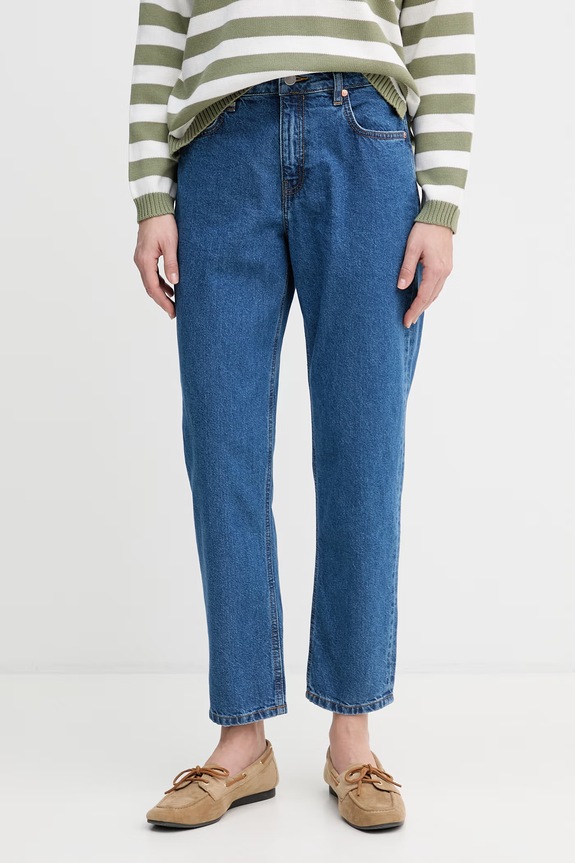 United Colors of Benetton mom fit traperice za žene plava 4OHWDF02Z