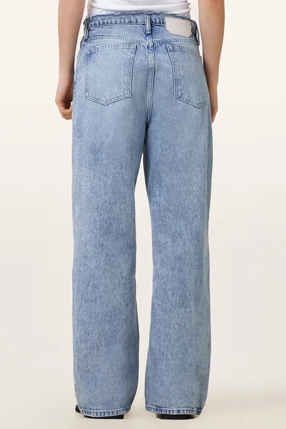 Bavlnené rifle AllSaints BLAKE W060EC modrá