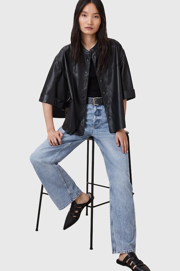AllSaints jeansy bawełniane BROOKLYN W061EC