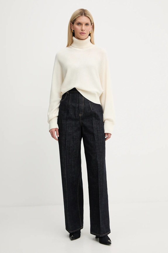 Victoria Beckham jeansy 1325DTR006565A granatowy AW25
