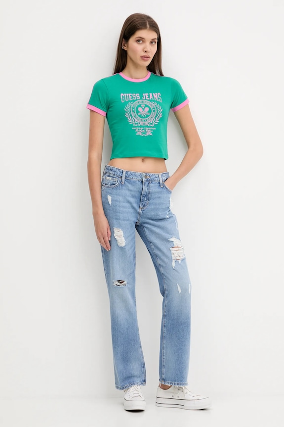 Τζιν παντελόνι Guess Jeans W5YA98.D5R2B μπλε AW25
