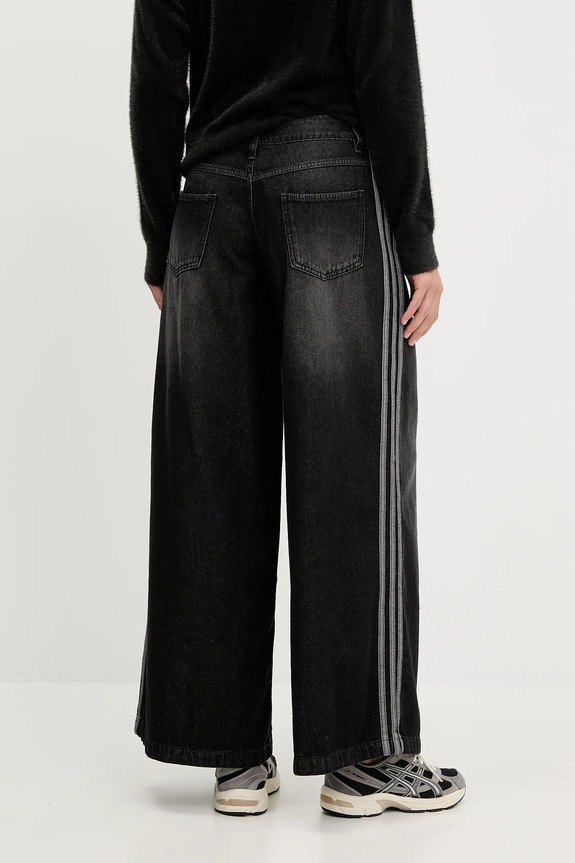 Ruházat adidas Originals farmer Denim Wide Pant JV7453 fekete