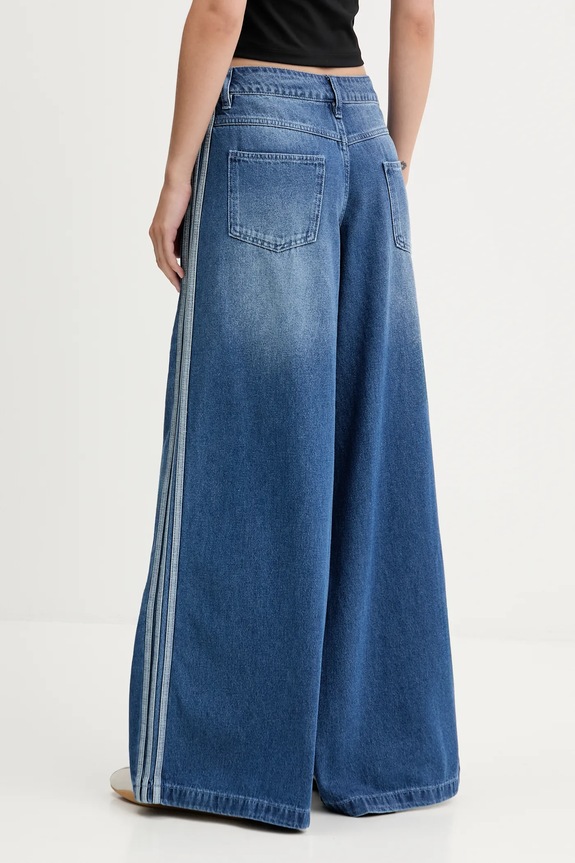 Одежда Джинсы adidas Originals Denim Wide Pant JV7454 голубой