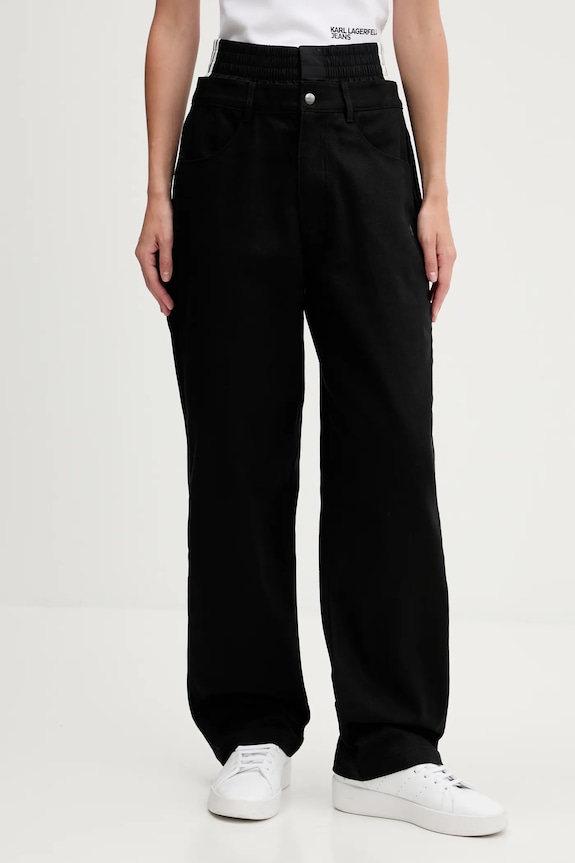 adidas Originals pantaloni Firebird alta nero JX7594