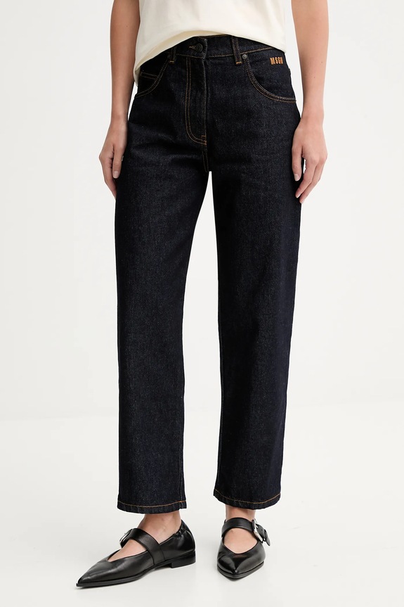 MSGM jeansy granatowy 3941MDP235.257763