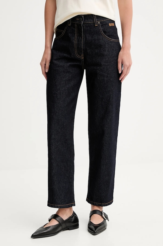 MSGM jeansy granatowy 3941MDP235.257763