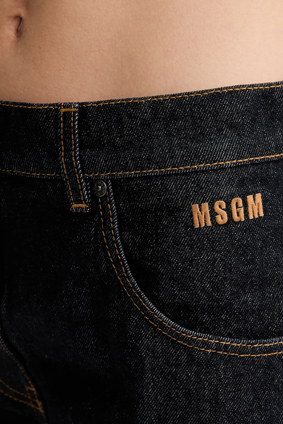 MSGM jeansy granatowy 3941MDP235.257763