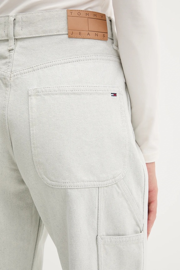 Τζιν παντελόνι Tommy Jeans λευκό DW0DW21512