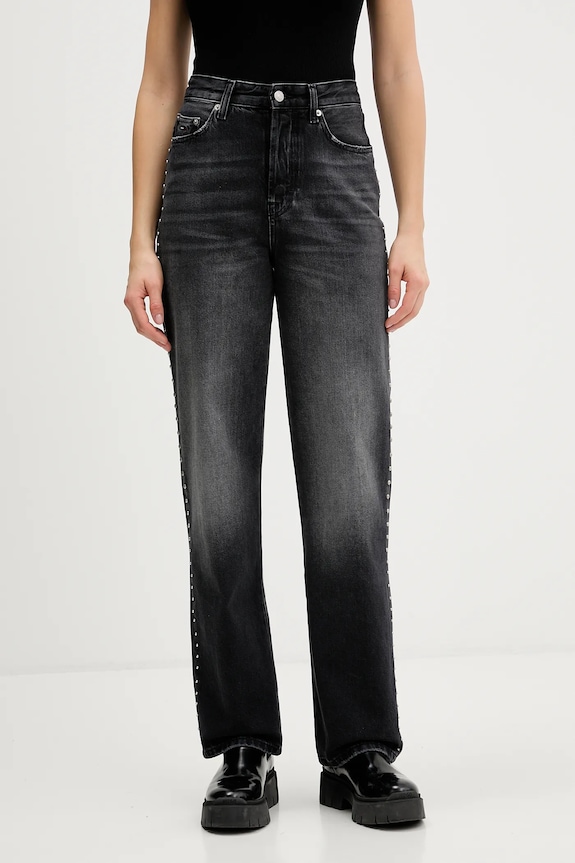 Τζιν παντελόνι Tommy Jeans Planet friendly μαύρο DW0DW21515