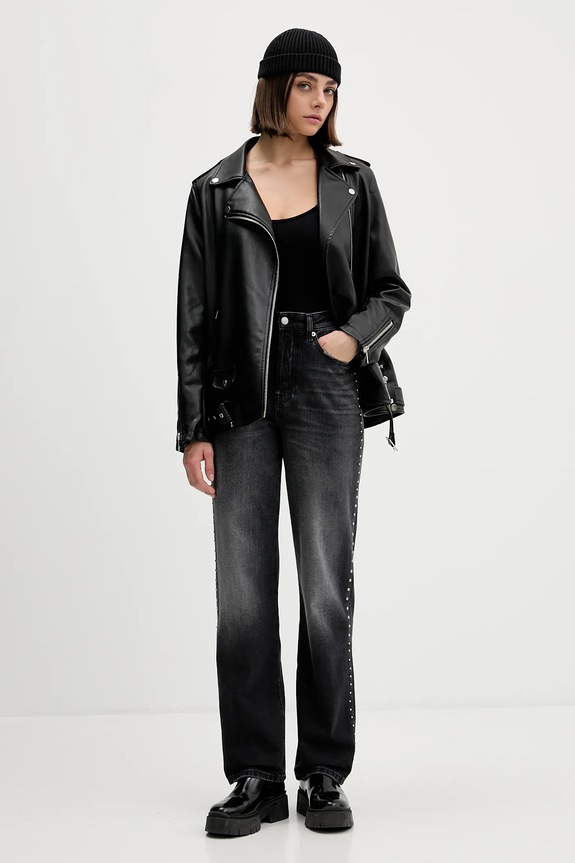 Τζιν παντελόνι Tommy Jeans DW0DW21515 μαύρο AW25