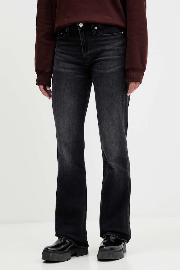 Traperice Tommy Jeans visoki crna DW0DW22132