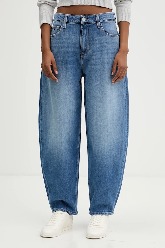 Traperice Tommy Jeans visoki plava DW0DW22205