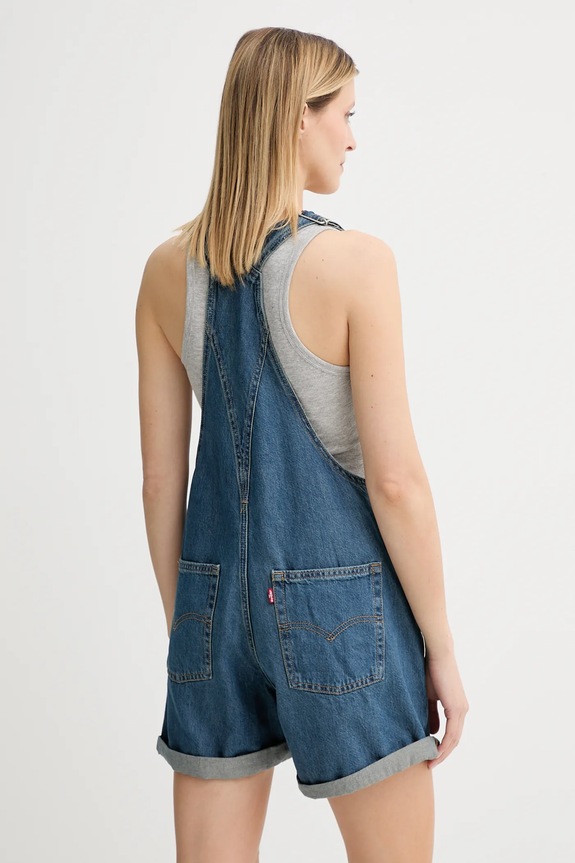 Odzież Levi's ogrodniczki jeansowe VINTAGE SHORTALL 52333.0057 niebieski
