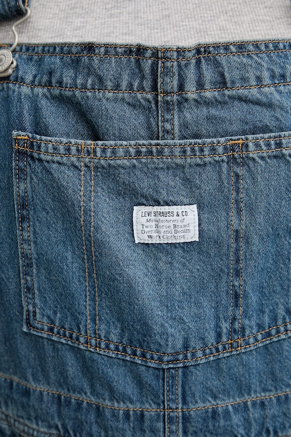 Levi's ogrodniczki jeansowe VINTAGE SHORTALL 52333.0057 niebieski