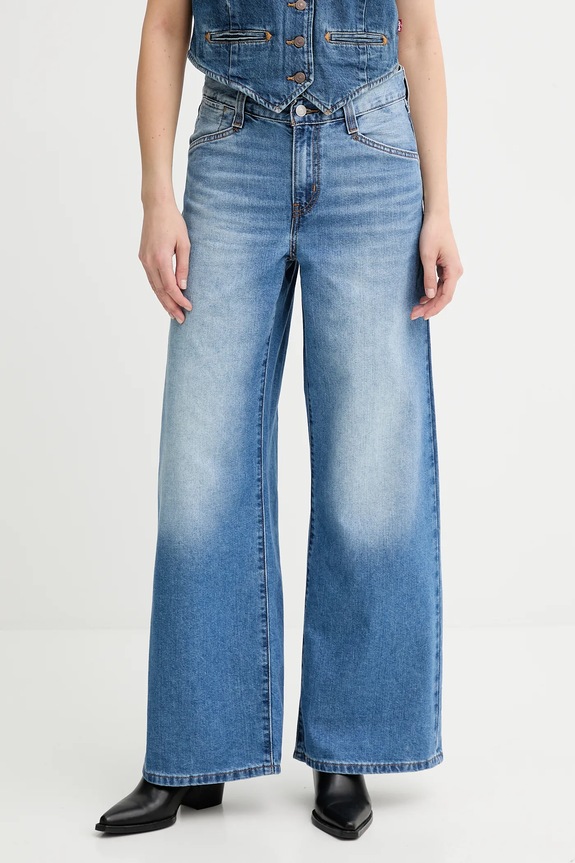 Levi's jeans 94 BAGGY WIDE LEG Planet friendly albastru A5929.0018