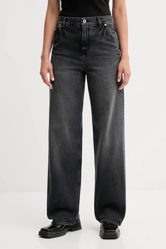 Kenzo jeans Kenzo x Futura gri FF62DP2356C8