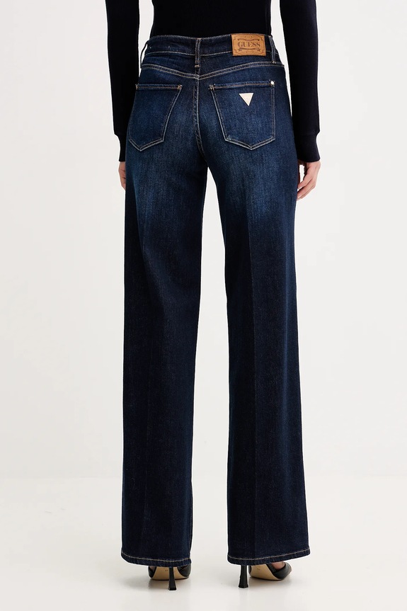 Ρούχα Τζιν με μείγμα κασμίρ Guess W5BA96.D4U54 σκούρο μπλε