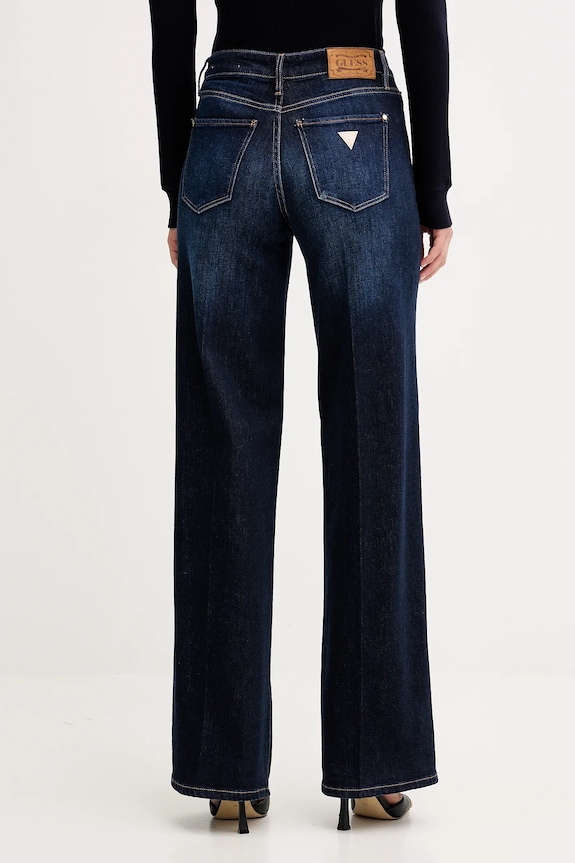 Ρούχα Τζιν με μείγμα κασμίρ Guess W5BA96.D4U54 σκούρο μπλε