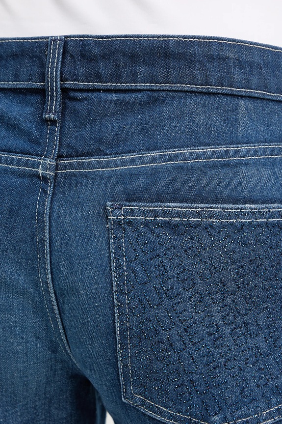 Τζιν παντελόνι Guess σκούρο μπλε W5BA1D.D0741