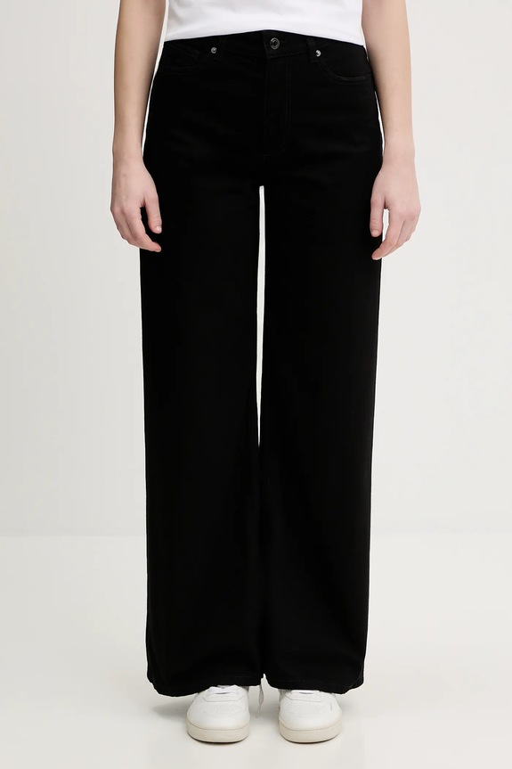 Sisley jeansy Planet friendly czarny 4MCPLE04T
